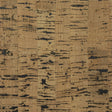 Honey brown and jet black cork grasscloth wallpaper texture