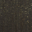 Espresso brown cork grasscloth wallpaper with metallic gold flecks