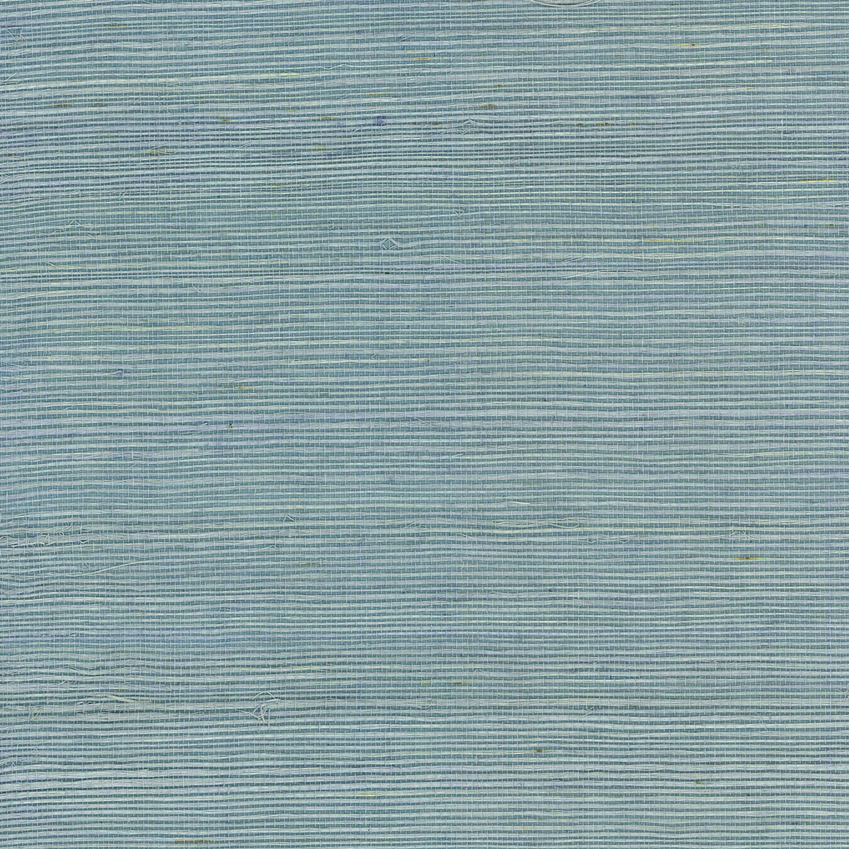 Powder blue sisal grasscloth wallpaper with subtle horizontal woven texture
