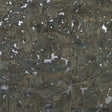 Deep sea green cork grasscloth wallpaper with metallic silver highlights