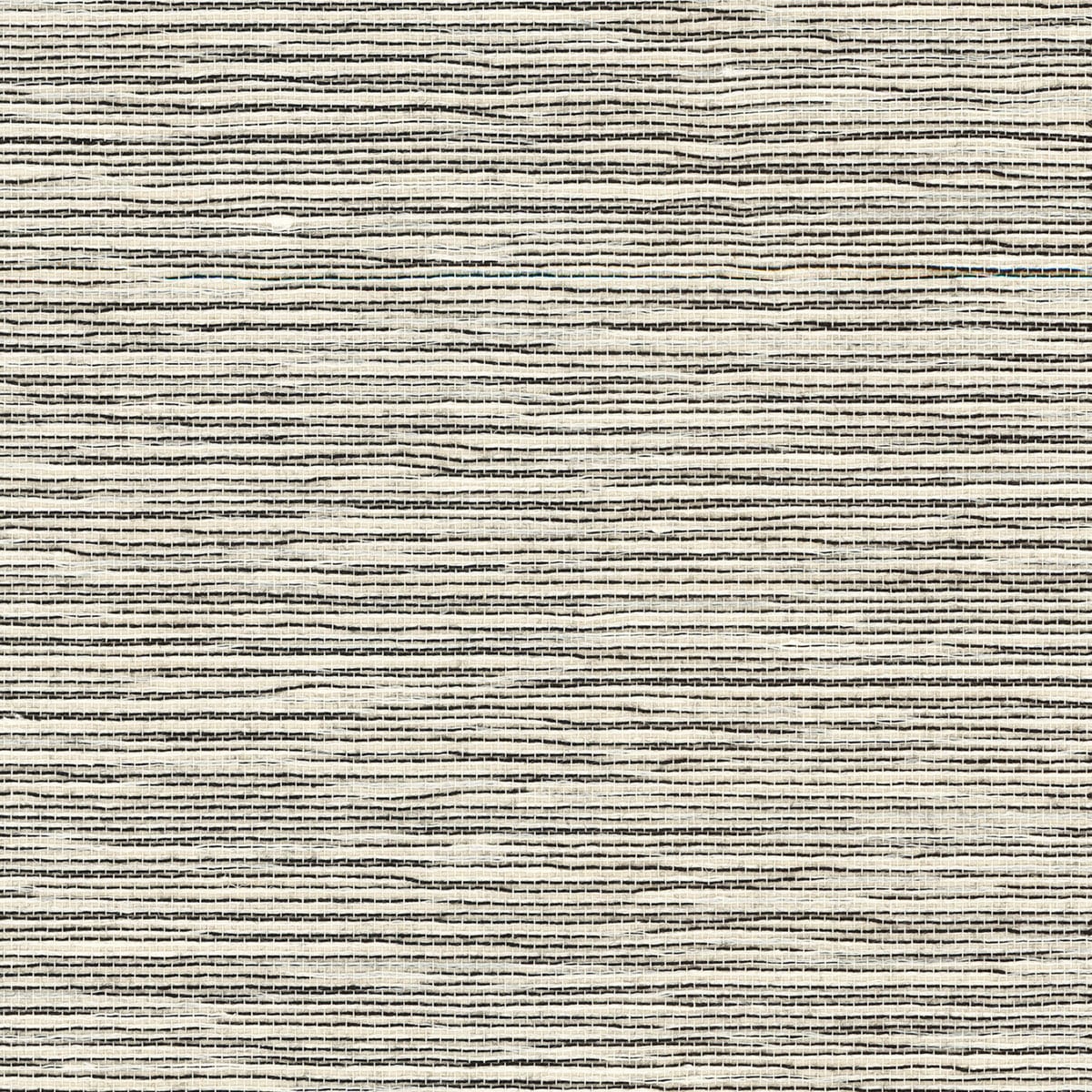 Ivory and jet black sisal grasscloth wallpaper texture