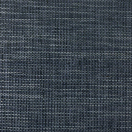 Nautica blue sisal grasscloth wallpaper with woven texture