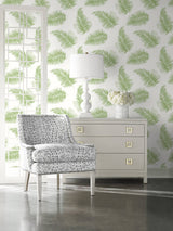 Tossed Palm Summer Fern by Lillian August Peel and Stick Palm Frond Peel & Stick Wallpaper – Lillian August LN20304