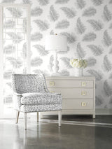 Tossed Palm Alloy by Lillian August Peel and Stick Botanical Wallpaper – Lillian August LN20305