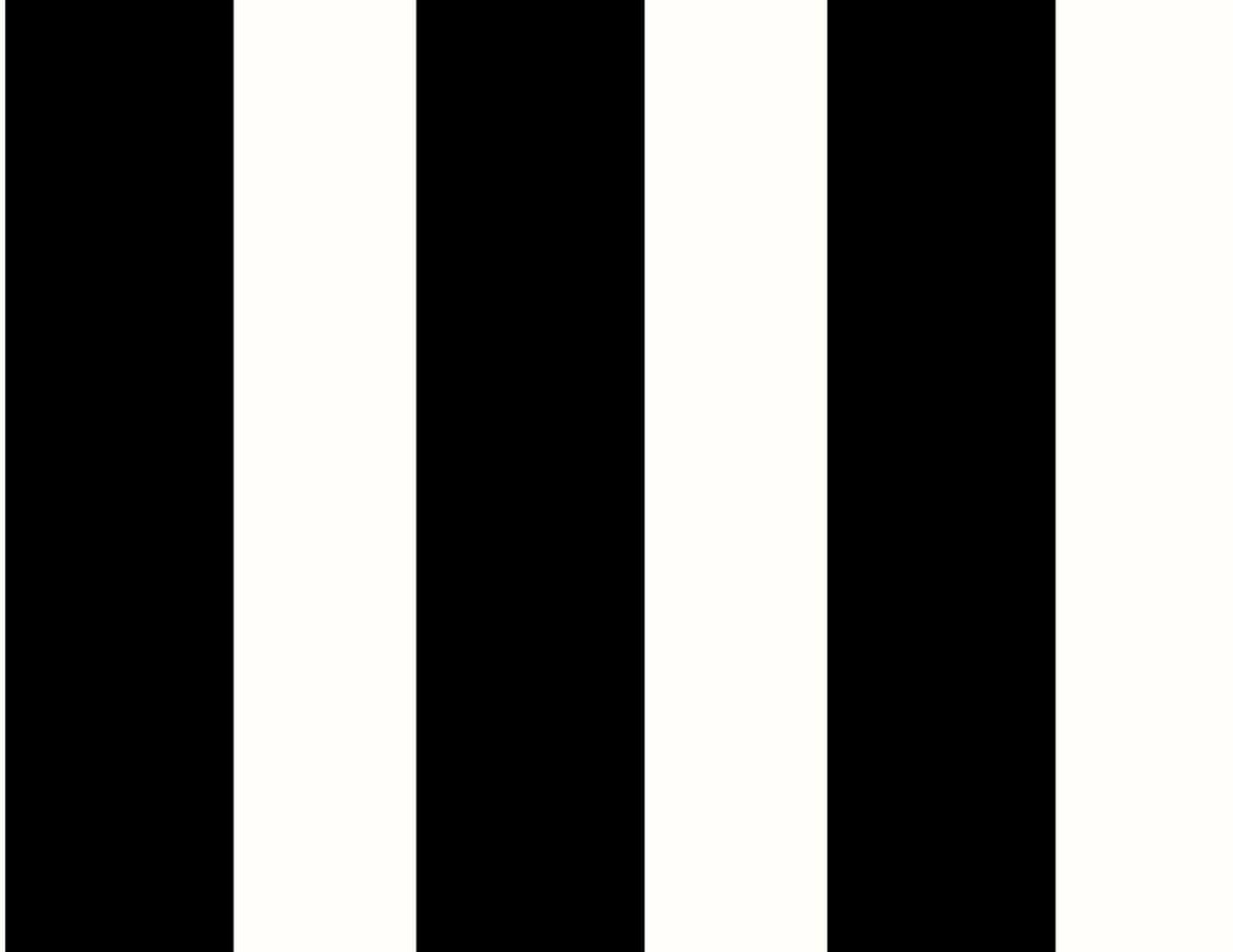 Designer Stripe black and white peel and stick striped wallpaper