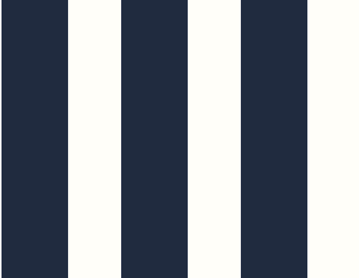 Designer Stripe midnight blue and white peel and stick striped wallpaper