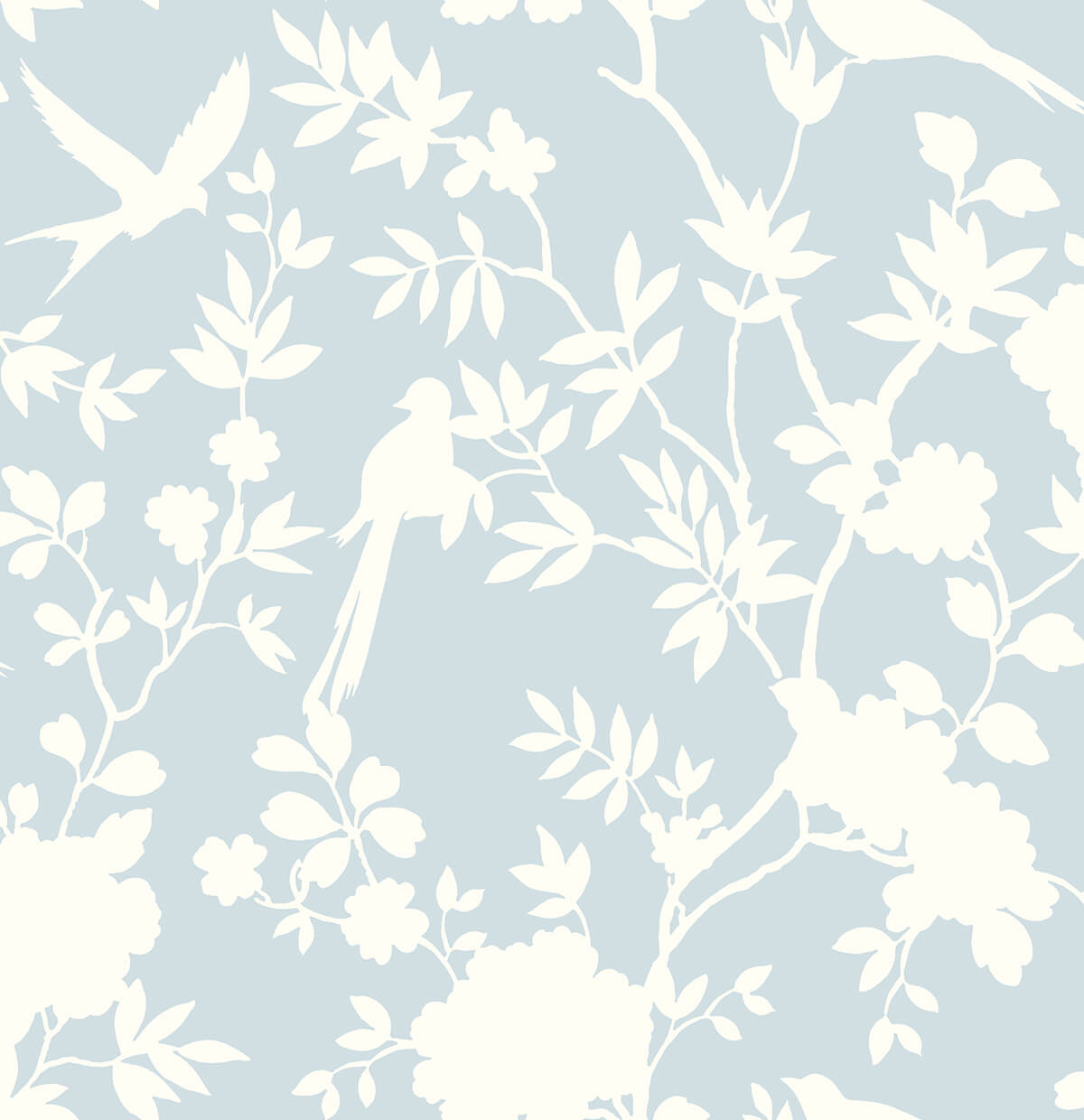 Mono Toile Hampton Blue by Lillian August Peel and Stick Chinoiserie Peel & Stick Wallpaper – Lillian August LN20502 -Sample