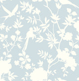 Mono Toile Hampton Blue by Lillian August Peel and Stick Chinoiserie Peel & Stick Wallpaper – Lillian August LN20502 -Sample