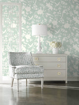 Mono Toile Seaglass by Lillian August Peel and Stick Chinoiserie Peel & Stick Wallpaper – Lillian August LN20504