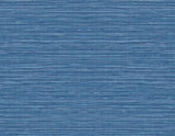 Luxe Sisal peel and stick wallpaper in Coastal Blue with a textured grasscloth look