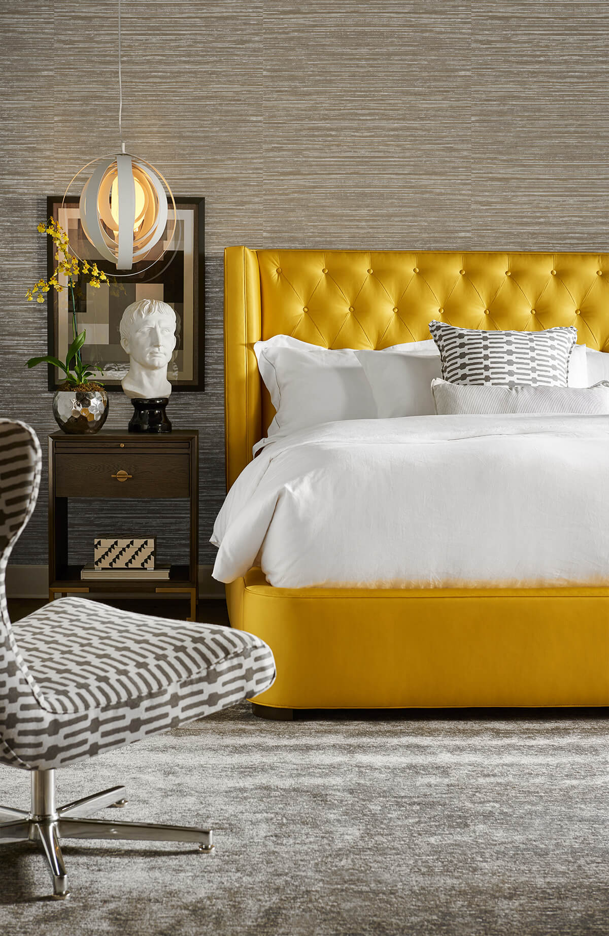 Luxe Sisal Pashmina & Metallic Silver by Lillian August Peel and Stick Grasscloth Wallpaper – Lillian August LN20806