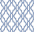 Coastal Lattice Riviera Blue peel and stick geometric lattice wallpaper by Lillian August