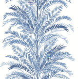 Keana Palm Coastal Blue by Lillian August Peel and Stick Palm Botanical Wallpaper – Lillian August LN30102-Sample