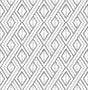 Boho Grid peel and stick geometric wallpaper in Alloy (grey/black)