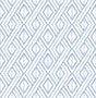 Boho Grid denim blue geometric peel and stick wallpaper with dotted diamond lattice pattern