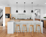 Villa Mar Tile Harbor Mist by Lillian August Peel & Stick Wallpaper – Lillian August LN30308