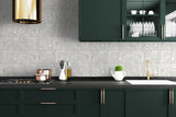 Marbled Tile Quartz by Lillian August Peel and Stick Marbled Tile Vinyl Wallpaper – Lillian August LN30608