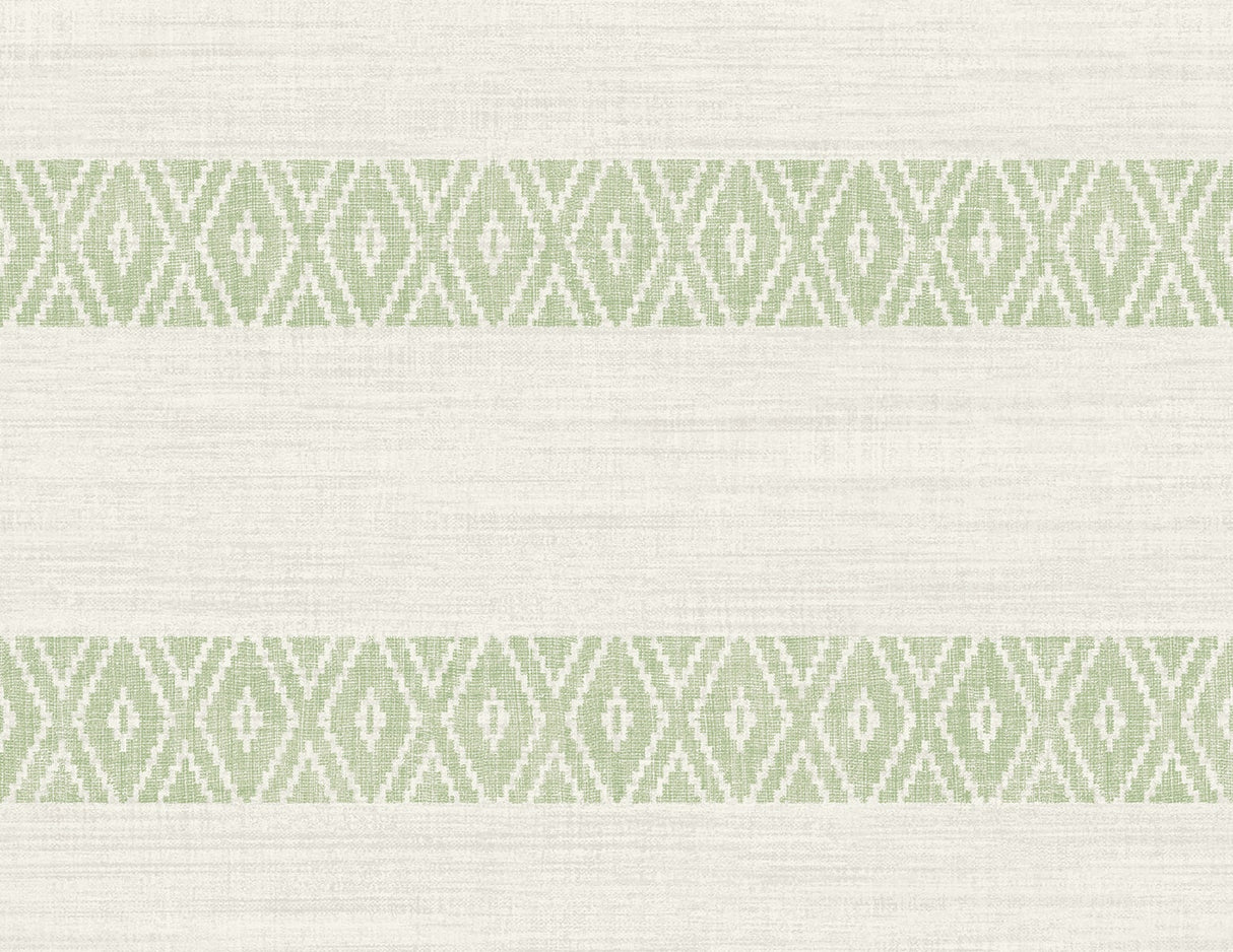 Alani Geo Stripe wallpaper in Aloe green