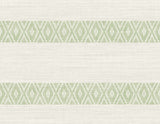 Alani Geo Stripe wallpaper in Aloe green