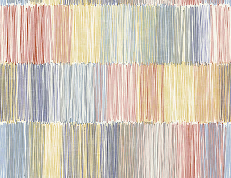 Arielle Abstract Stripe Wallpaper in Summer Sky by Lillian August (LN40301)