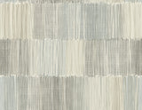 Arielle Abstract Stripe wallpaper in Haze featuring a soft grey and off-white brushed stripe pattern.