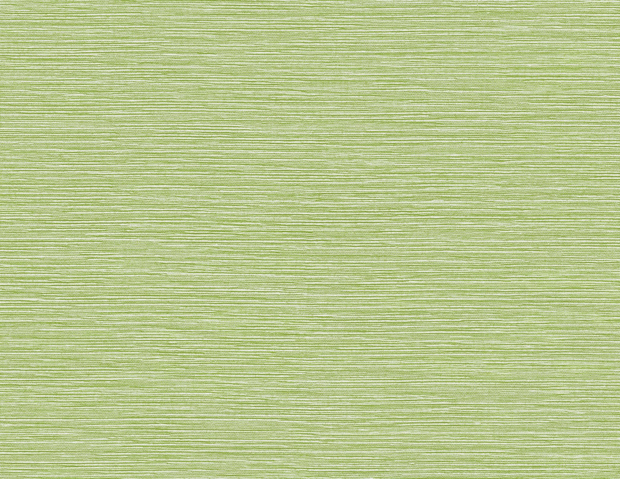 Tiger Island Faux Sisal wallpaper in Meadow green faux grasscloth texture