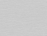 Light grey faux sisal/grasscloth textured wallpaper with fine horizontal striations