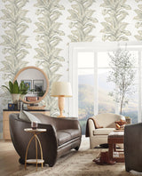 Banana Springs Fieldstone by Coastal Haven Botanical Wallpaper – Lillian August LN40607