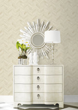 Keone Bay Chevron Oat by Coastal Haven Wood Chevron Wallpaper – Lillian August LN40803