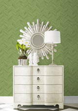 Keone Bay Chevron Summer Fern by Coastal Haven Wood Chevron Wallpaper – Lillian August LN40804