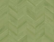 Green wood-look chevron wallpaper (Keone Bay Chevron) in Summer Fern