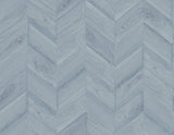 Keone Bay Chevron wallpaper in Bay Blue