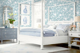Kauai Bird Toile Hampton Blue by Coastal Haven Bird Toile Wallpaper – Lillian August LN40912