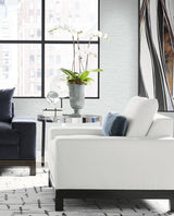 Sanctuary Stria Blue Haze by Coastal Haven Faux Grasscloth Vinyl Wallpaper – Lillian August LN41102