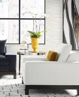 Sanctuary Stria Powder by Coastal Haven Faux Grasscloth Wallpaper – Lillian August LN41105