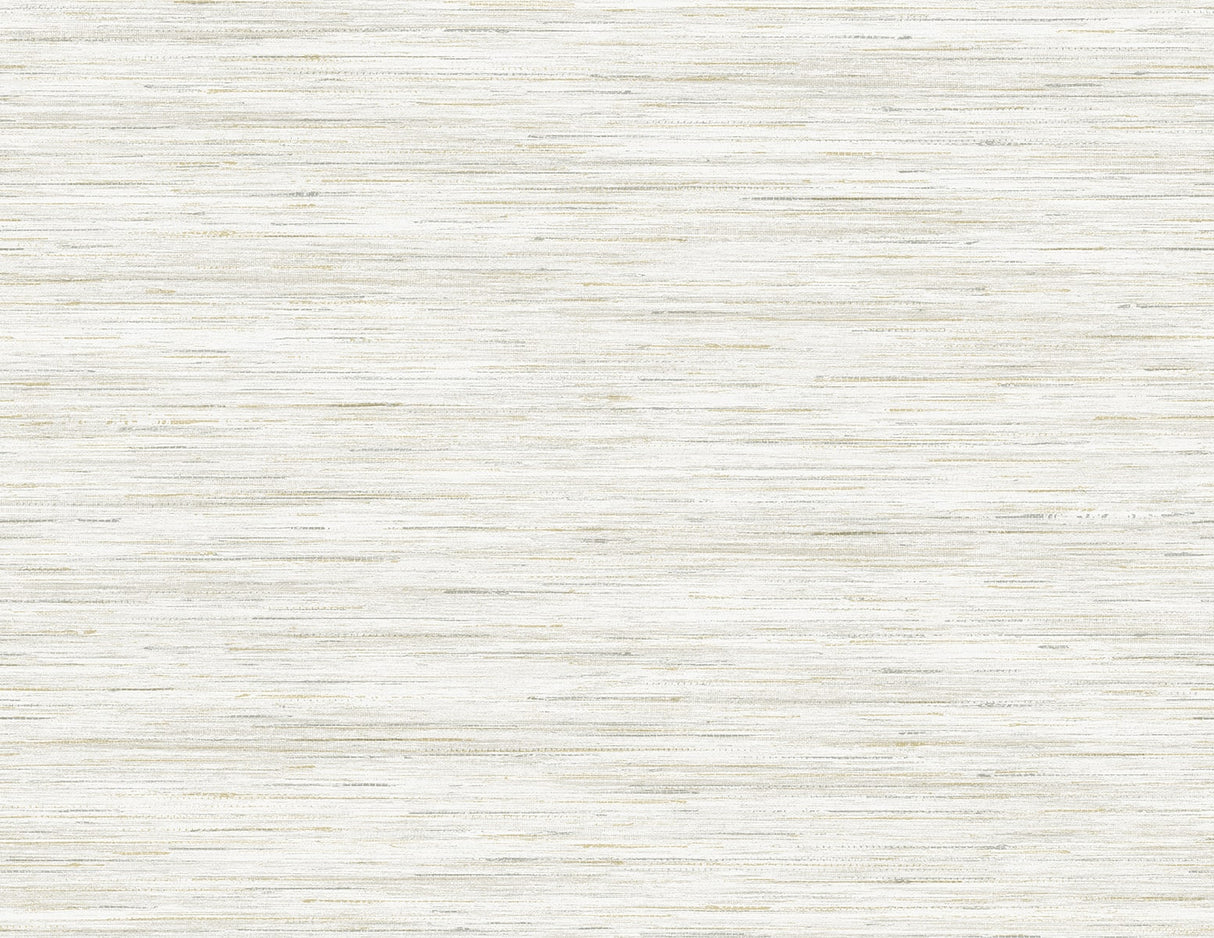 Sanctuary Stria wallpaper in Powder (off-white faux grasscloth stria texture)