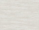Light cream and gray striated faux grasscloth wallpaper