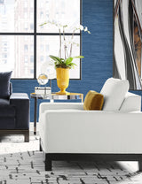 Sanctuary Stria Aegean by Coastal Haven Faux Grasscloth Vinyl Wallpaper – Lillian August LN41112-Sample