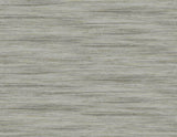 Loe Sanctuary Stria wallpaper in Coastline, a blue-grey faux grasscloth stria texture with subtle horizontal variation.