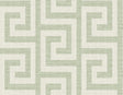 Luna Retreat Greek Key wallpaper in Green Ivy by Lillian August (LN41204)
