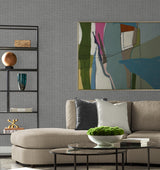 Kaya Faux Paperweave Shadow by Lillian August Faux Paperweave Vinyl Wallpaper – Lillian August LN41310