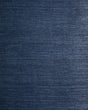 Lillian August Sisal grasscloth wallpaper in Nightfall (blue) texture