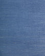 Blue sisal grasscloth texture wallpaper in the Nile colorway