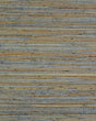 Lillian August Raw Jute grasscloth wallpaper in the Havana colorway with woven tan and blue-gray horizontal texture.