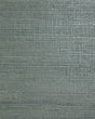 Silvery aqua raw jute grasscloth wallpaper texture