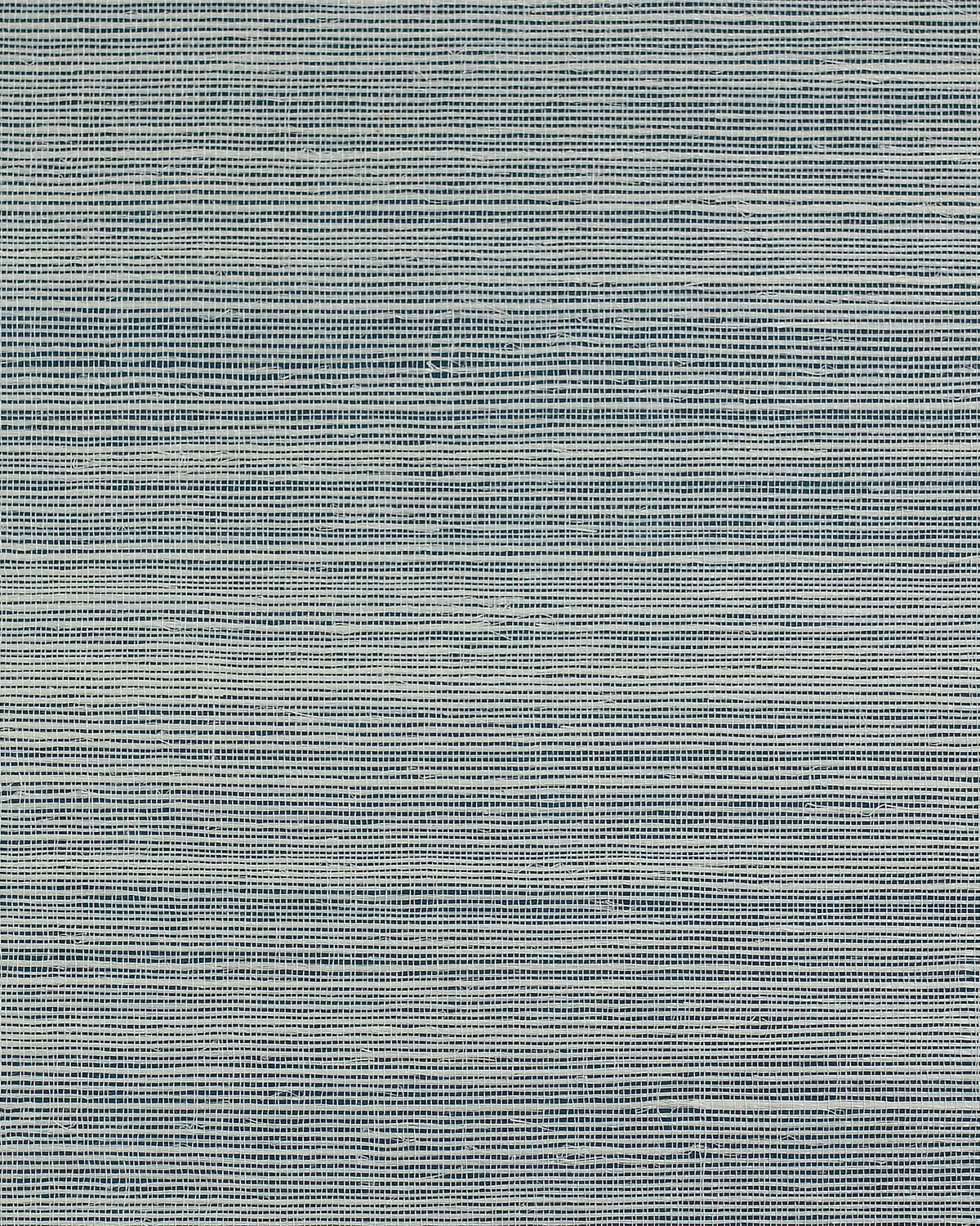 Cool linen blue sisal grasscloth wallpaper with a natural woven texture