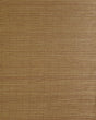 Tan brown regular weave sisal grasscloth wallpaper texture with subtle horizontal striations