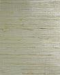 Regular jute on metallic grasscloth wallpaper in a silver neutral colorway