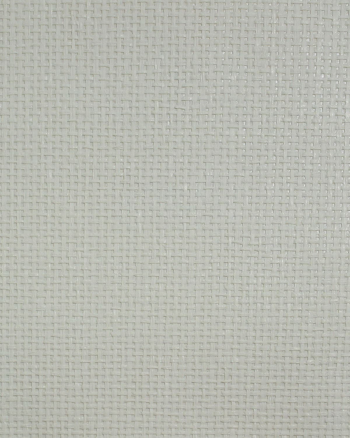 White and off-white paperweave grasscloth style wallpaper with a clean woven texture