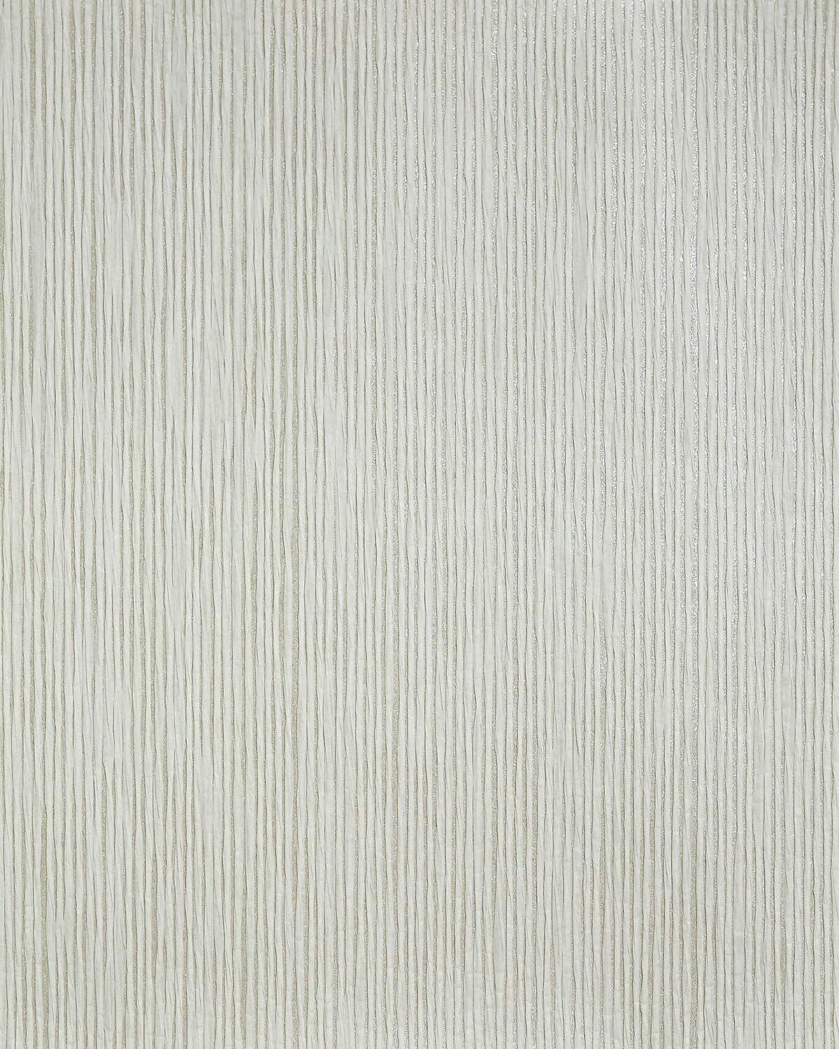 Bridal white paper grasscloth wallpaper with fine vertical stripe texture